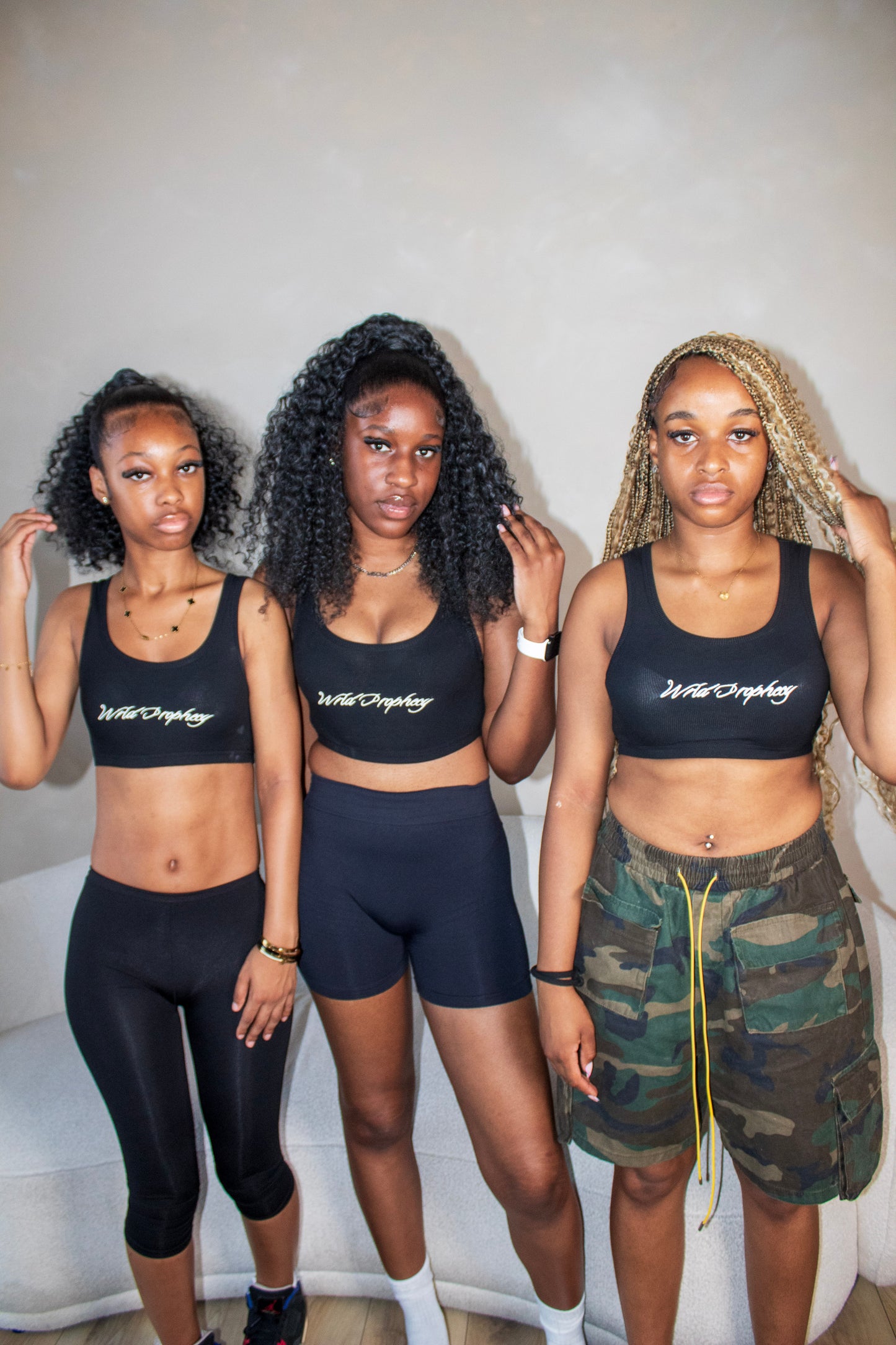 Black Signature "Wrld Prophecy" Crop Top