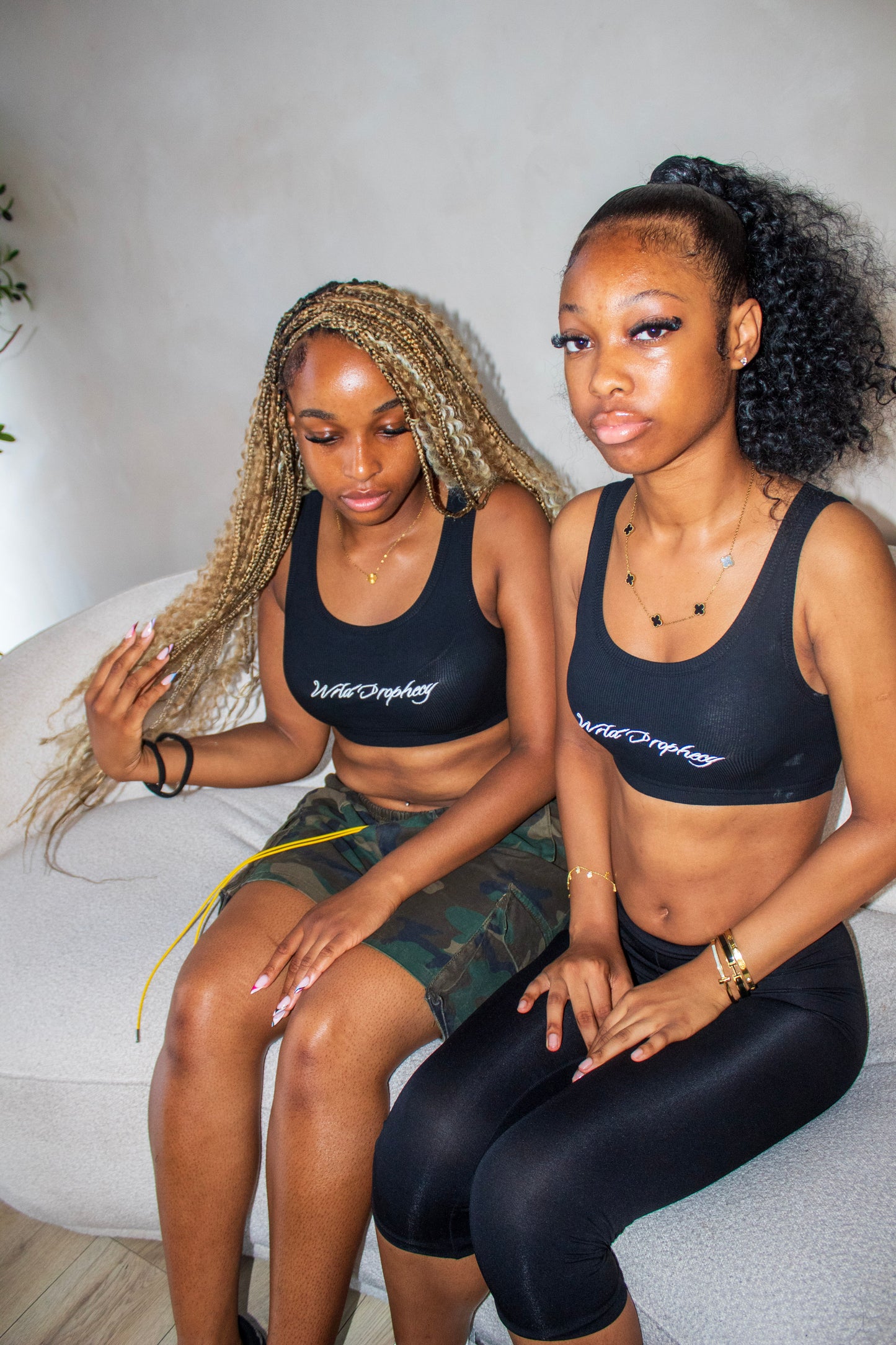 Black Signature "Wrld Prophecy" Crop Top