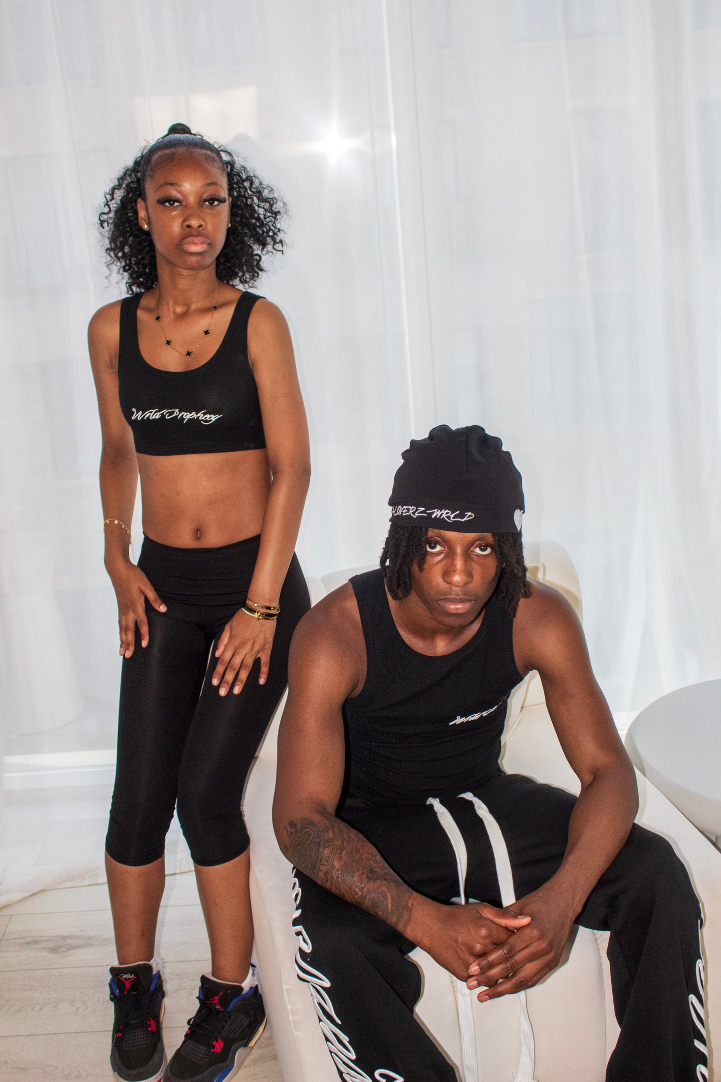 Black Signature "Wrld Prophecy" Crop Top