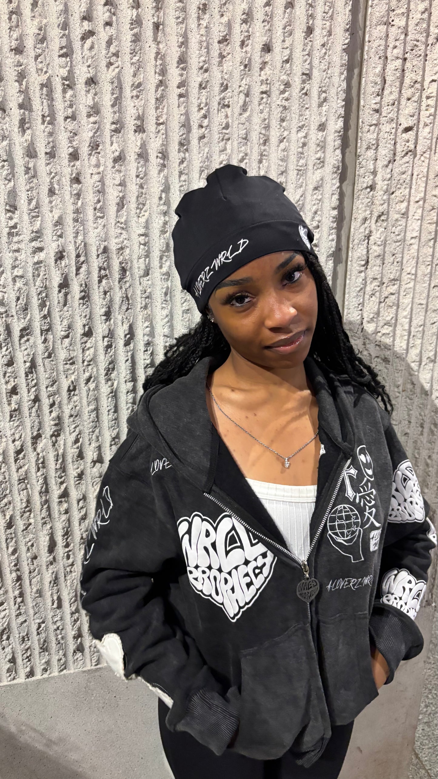 Black Skull Cap